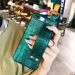 Faux croc iPhone X case